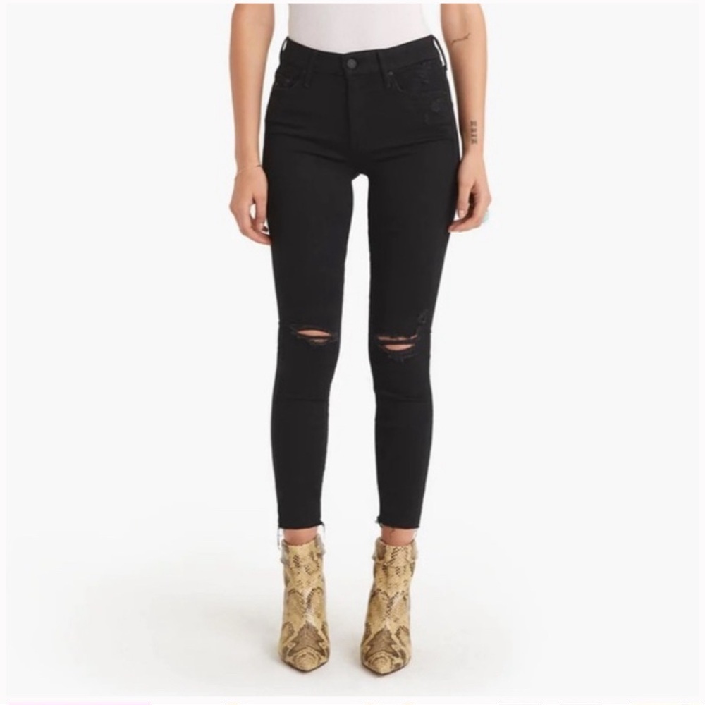 MOTHER The Looker Ankle Fray in Guilty As Sin Size 27 EUC